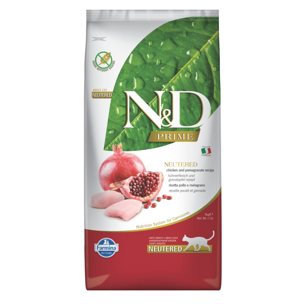 N&D Prime Tavuklu ve Narlı Tahılsız Kısırlaştırılmış Kedi Maması 5 kg
