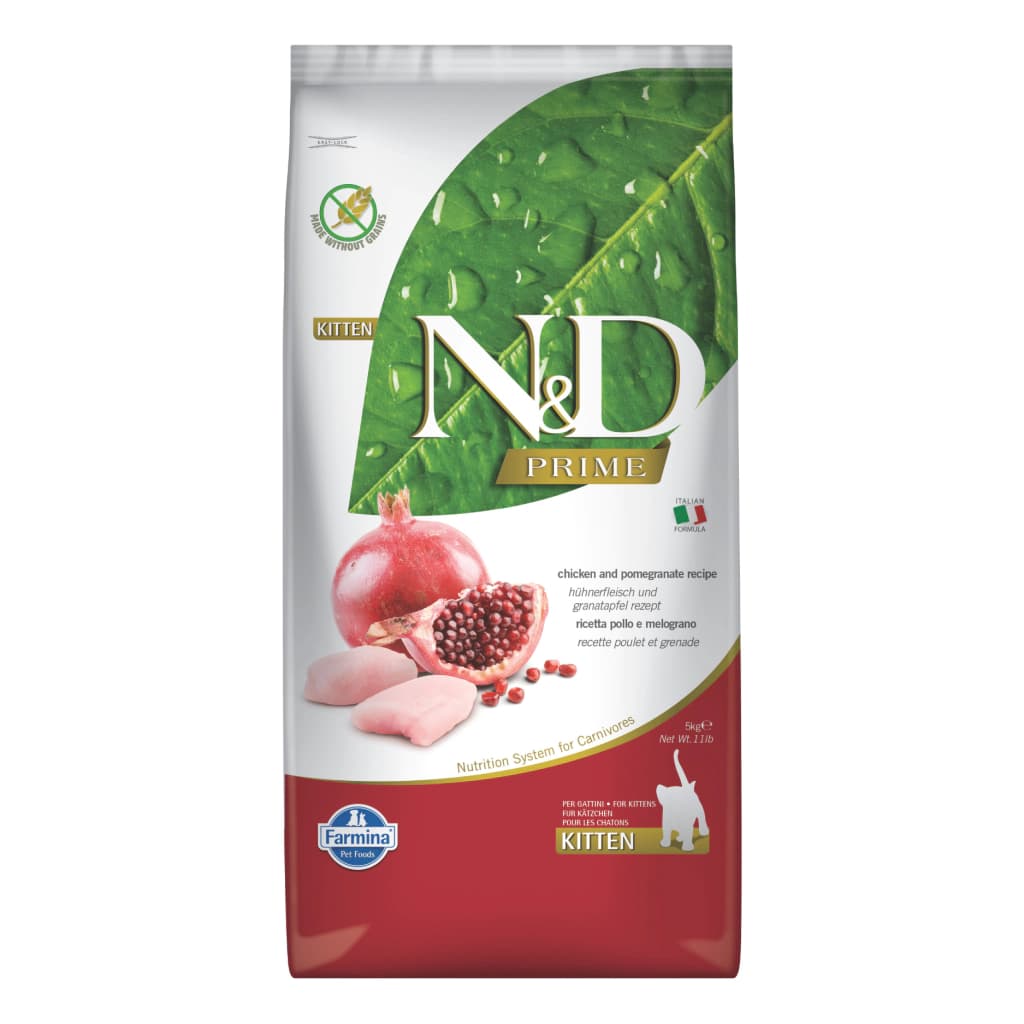 N&D Prime Tavuklu ve Narlı Tahılsız Yavru Kedi Maması 5 kg
