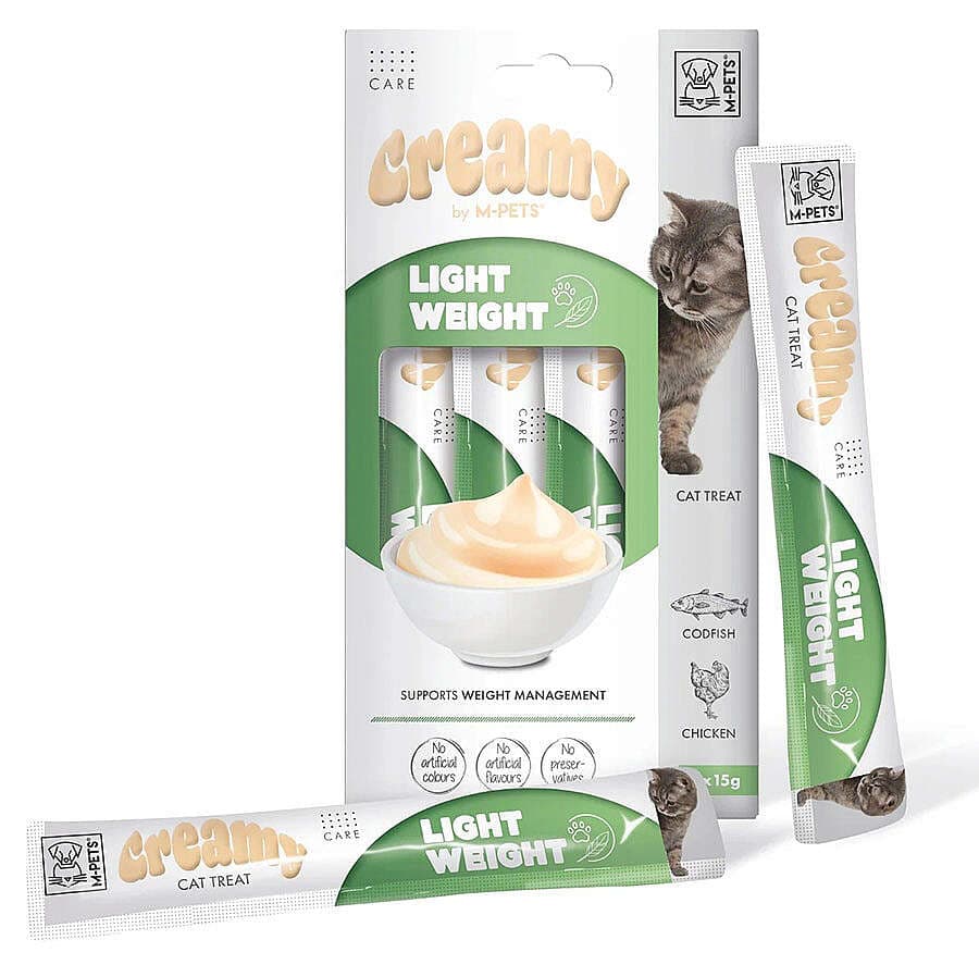 M-Pets Light Weight Kilo Kontrol Creamy Kedi Ödülü 4x15 Gr