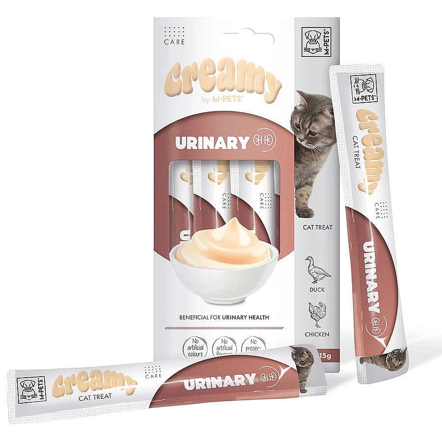 M-Pets Urinary İdrar Yolları Sağlığı Creamy Kedi Ödülü 4x15 Gr