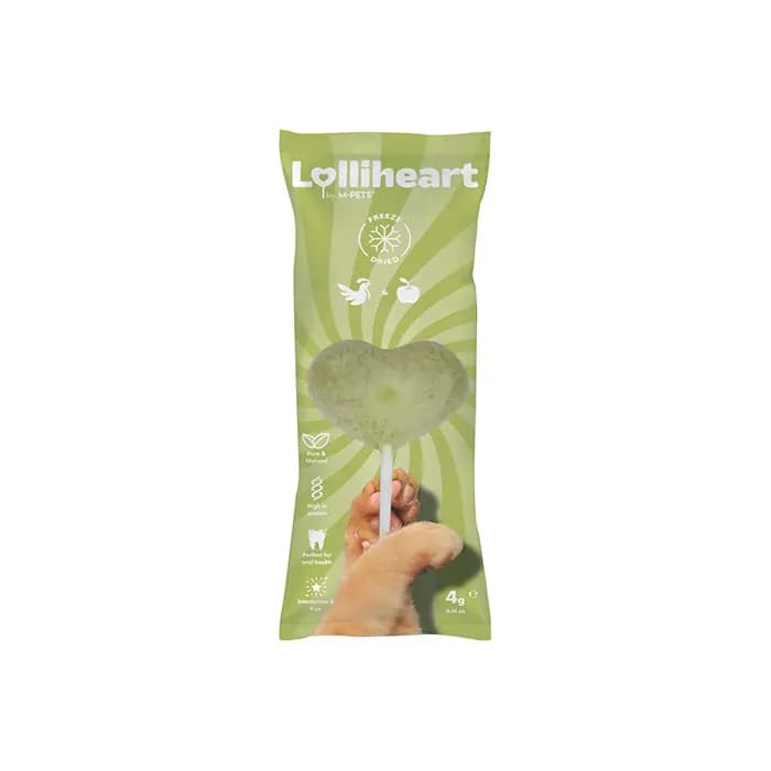 M-Pets Lolliheart Tavuklu ve Elmalı Kedi Ödülü 4 gr