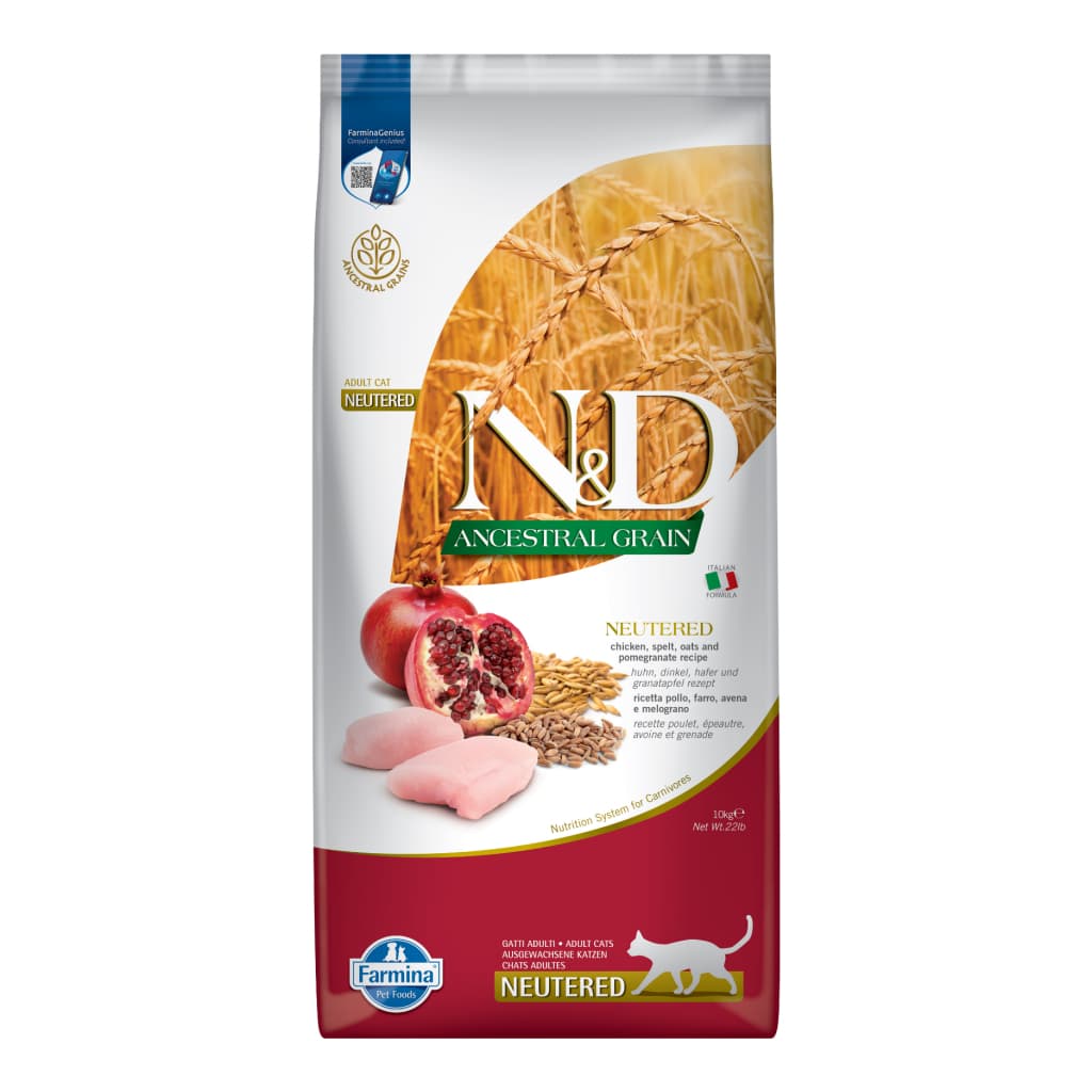 N&D Ancestral Grain Tavuklu ve Narlı Kısırlaştırılmış Kedi Maması 10 kg