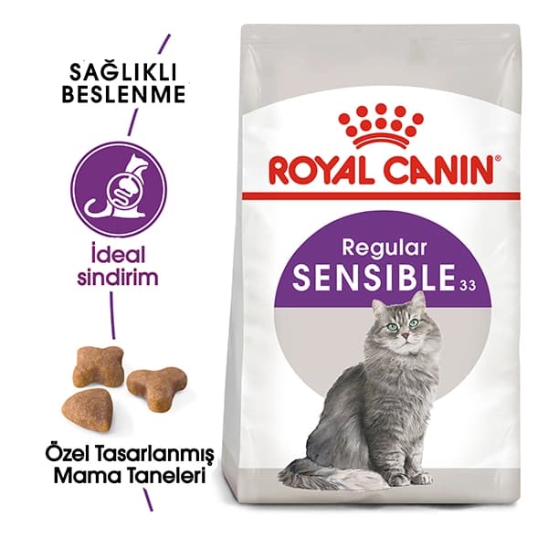 Royal Canin Sensible 33 Hassas Sindirim Sistemli Kediler İçin Yetişkin Kedi Maması 4 kg