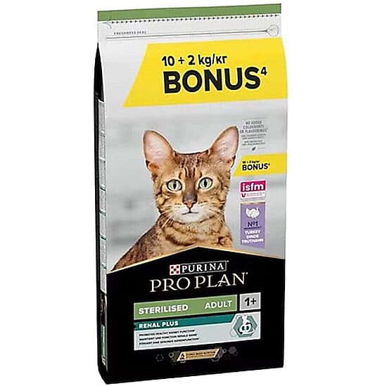 Pro Plan Kısırlaştırılmış Hindi Etli Kedi Maması 10 + 2 Kg (Toplam 12 Kg)