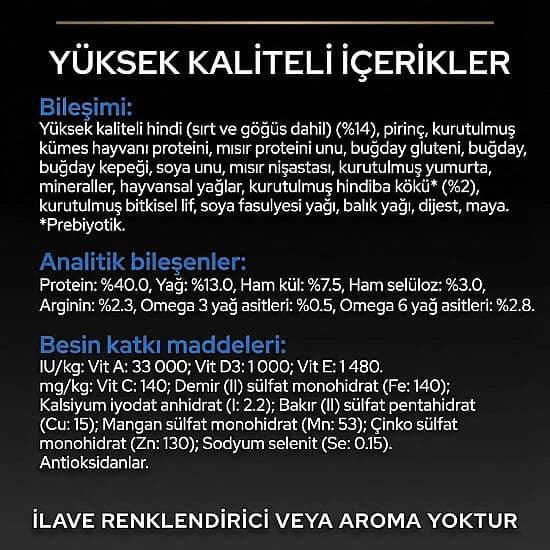 Pro Plan 7+ Kısırlaştırılmış Hindili Kedi Maması 3 Kg