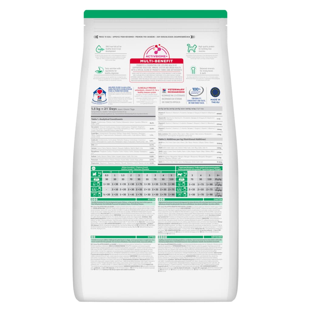 Hill's SCIENCE PLAN Healthy Development Somonlu Yavru Kedi Maması 1,5 kg