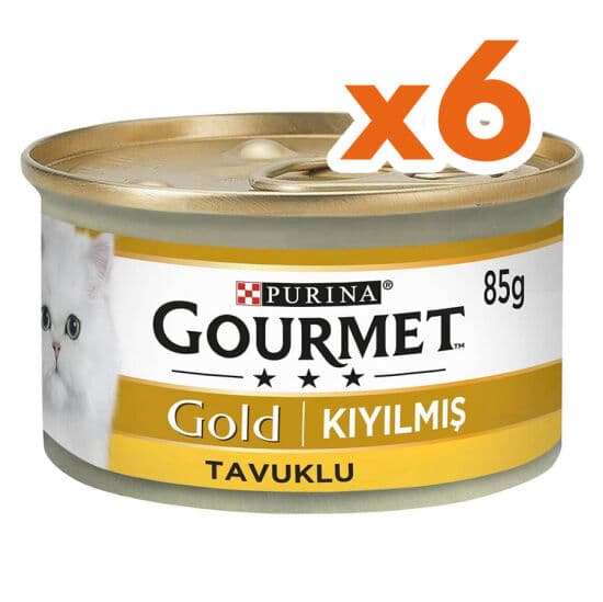 Gourmet Gold Kıyılmış Tavuklu Konserve Kedi Maması 85 Gr x 6 Adet