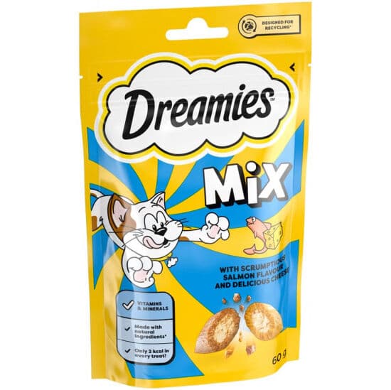 Dreamies Mix Somonlu ve Peynirli Kedi Ödülü 60 Gr