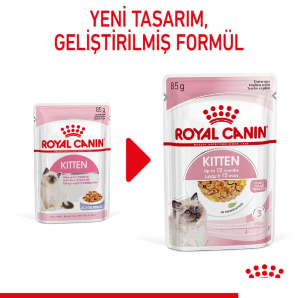 Royal Canin Pouch Kitten Jöle İçinde Yavru Kedi Konservesi 85 gr