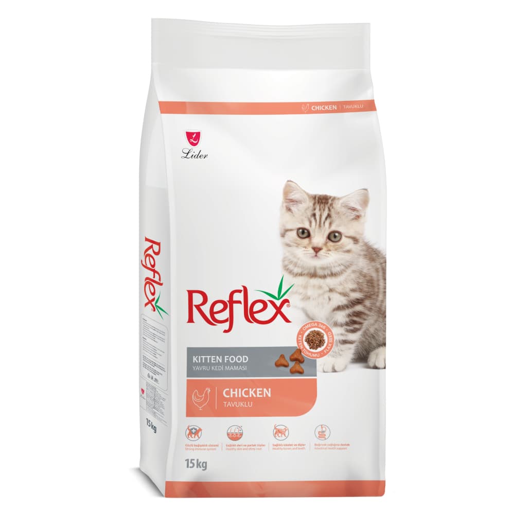 Reflex Tavuklu ve Pirinçli Yavru Kedi Maması 15 kg