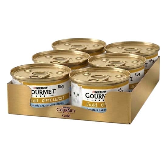 Gourmet Gold Okyanus Balıklı ve Sebzeli Kedi Maması 85 Gr x 6 Adet