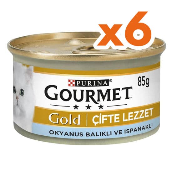 Gourmet Gold Okyanus Balıklı ve Sebzeli Kedi Maması 85 Gr x 6 Adet
